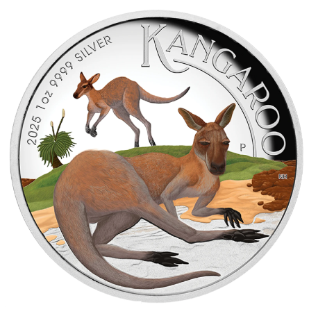 Australisches Känguru 2025 Silbermünze, 1 Unze (proof)