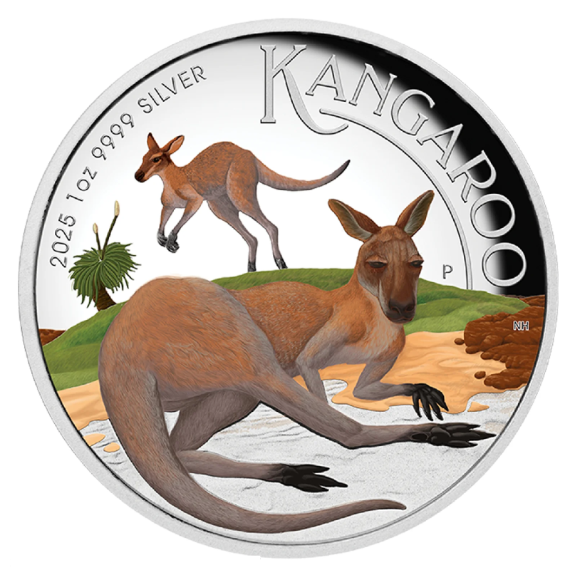 Australisches Känguru 2025 Silbermünze, 1 Unze (proof)
