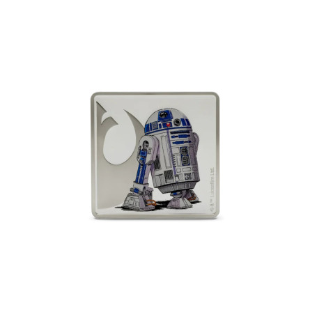 Срібна медаль "Люк Скайвокер і R2-D2" 2025 року, 1 унція - аверс