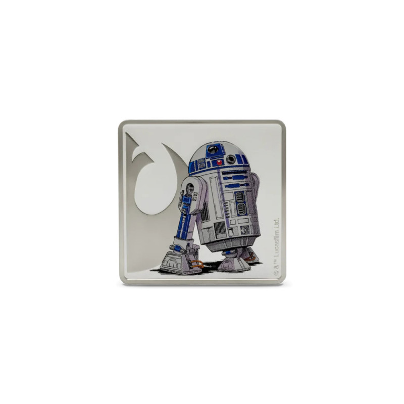 Luke Skywalker und R2-D2 2025 Silbermedaille, 1 Unze - Rückseite