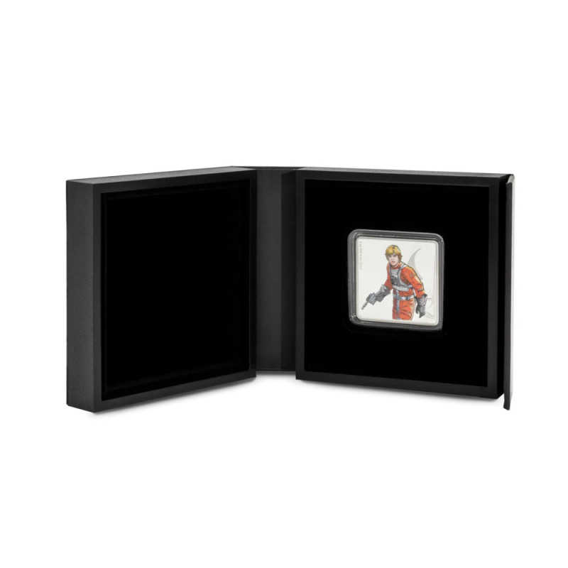 Srebrny Medal Luke Skywalker and R2-D2 2025, 1 uncja - box Srebrny Medal Luke Skywalker and R2-D2 2025, 1 uncja - box
