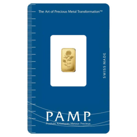 PAMP Rose 2.5g Investment Gold Bar
