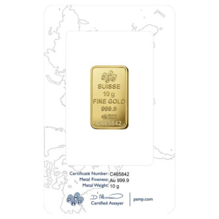 Золотий інвестиційний злиток PAMP Rose 10 г Золотий інвестиційний злиток PAMP Rose 10 г
