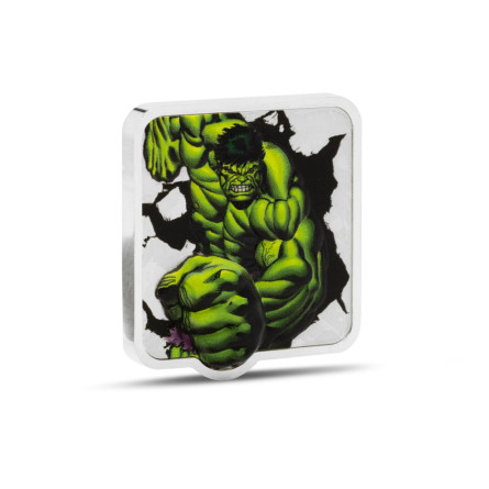 Silver Hulk Smash 2025 Coin, 2 oz Ultra High Relief-reverse