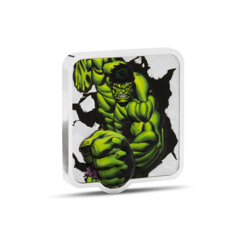Srebrna Moneta Hulk Smash 2025, 2 uncje Ultra High Relief- rewers Srebrna Moneta Hulk Smash 2025, 2 uncje Ultra High Relief- rewers