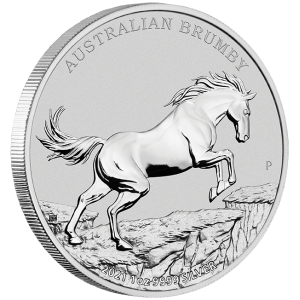 Australian Brumby 2021, 1oz - edge Australian Brumby 2021, 1oz - edge