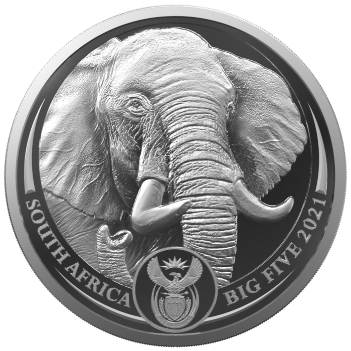 Big Five II: Elefant 2021, 1oz - rewers