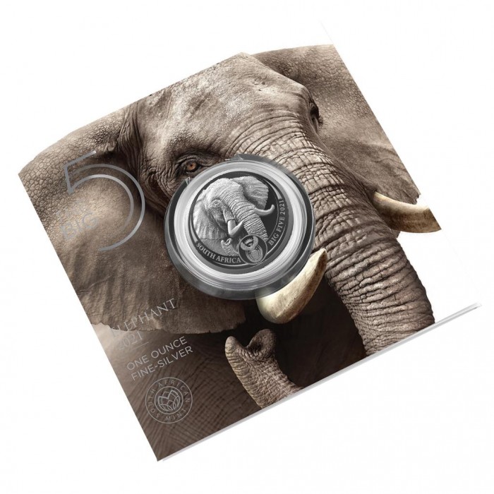 Big Five II: Elefant 2021, 1oz - Blister