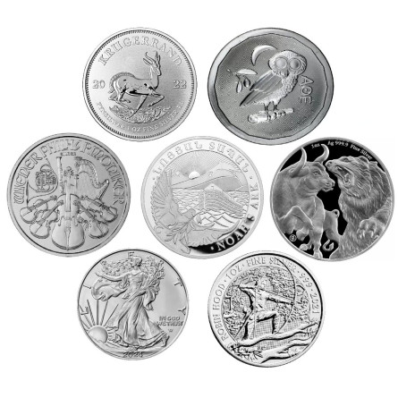 Srebrna Moneta Inwestycyjna - Losowa, 1 uncja