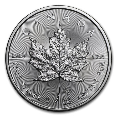 Kanadische Maple Leaf Silbermünze 2018, 1 oz - Rückseite