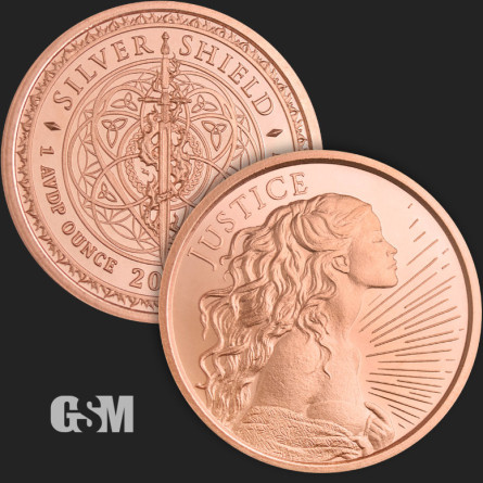 GSM Freedom Girl Copper Medal, 1 oz.