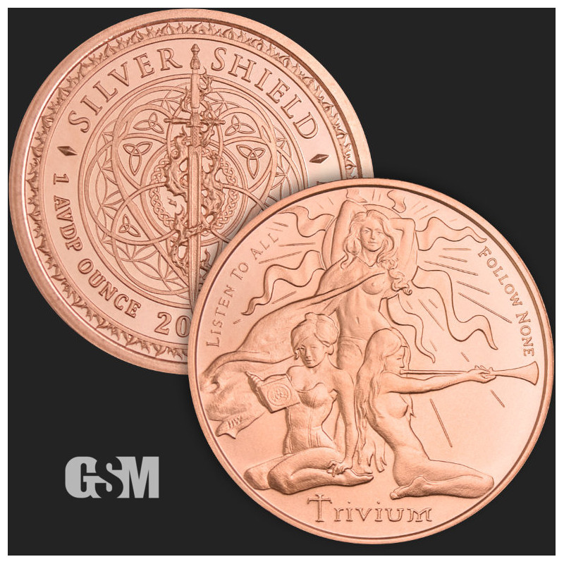 GSM Trivium Girls Copper Medal, 1 oz. GSM Trivium Girls Copper Medal, 1 oz.