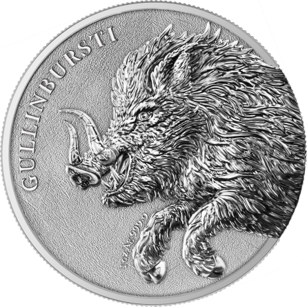 Germania Beasts Silver Coin: Gullinbursti 2025, 1 oz - reverse side