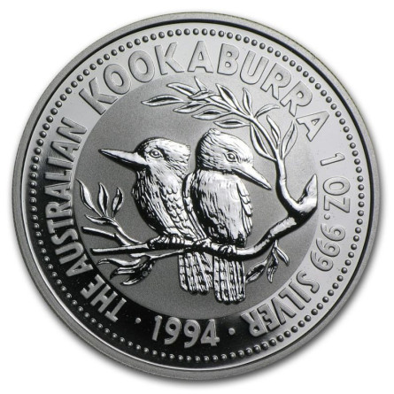 Srebrna Moneta Australian Kookaburra 1994, 1 uncja - rewers