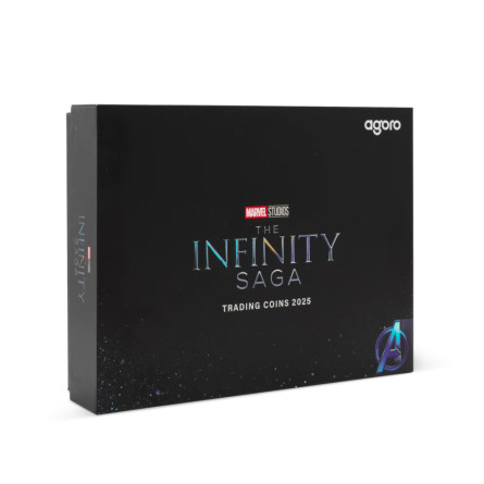 Set of Silver Bar-Monet Trading Coins - Marvel Studios: The Infinity Saga 2025, 2x 1 oz - box