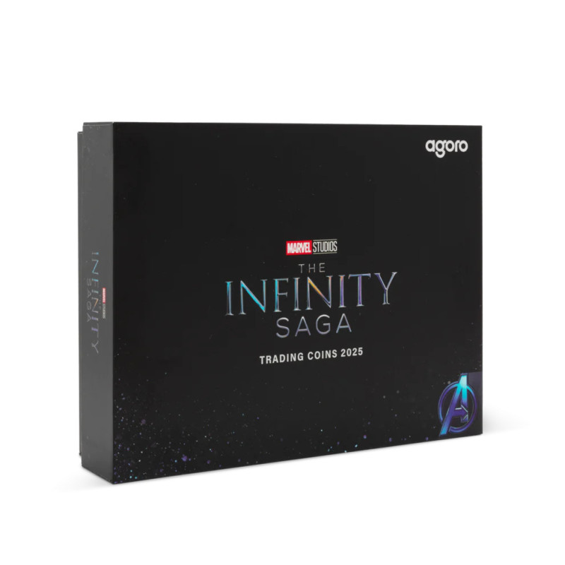 Zestaw Srebrnych Sztabko-Monet Trading Coins – Marvel Studios: The Infinity Saga 2025, 2x 1 uncja - box 2