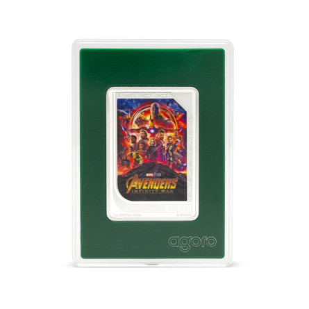 Set of Silver Bar-Monet Trading Coins - Marvel Studios: The Infinity Saga 2025, 2x 1 oz - front