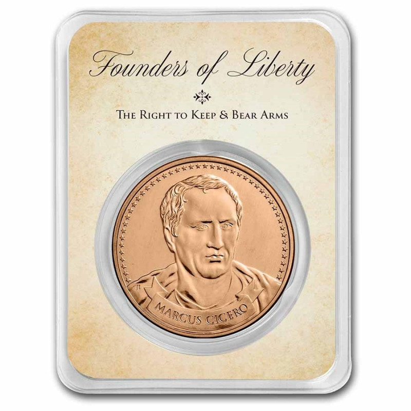 Copper Cicero TEP Medal, 1 ounce - obverse