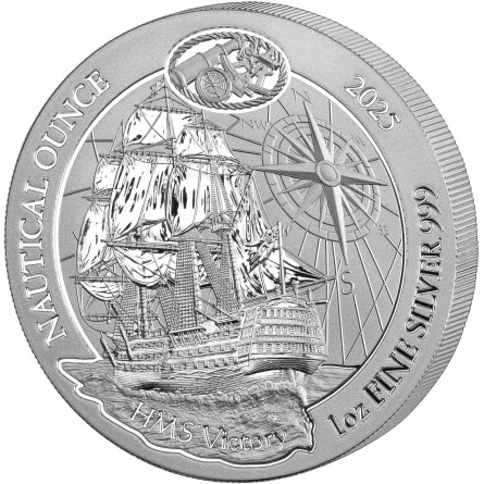 Nautische Silber-Unzen-Münze: HMMS Victory 2025, 1 Unze - Rückseite