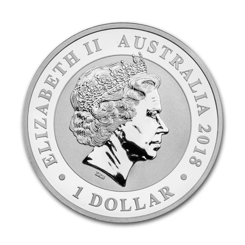 Srebrna Moneta Australijski Łabędź 2018, 1 uncja - awers
