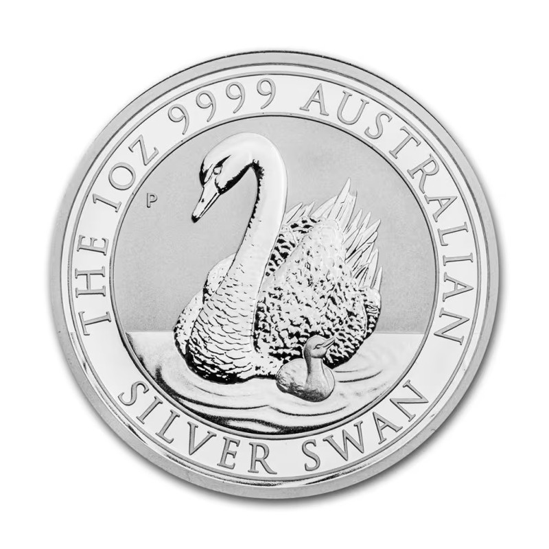 Srebrna Moneta Australijski Łabędź 2018, 1 uncja - rewers