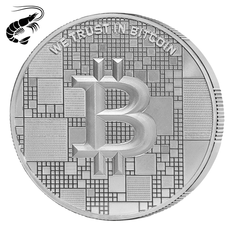 Srebrny Medal Bitcoin 1000 SAT, 21 grama - rewers Srebrny Medal Bitcoin 1000 SAT, 21 grama - rewers