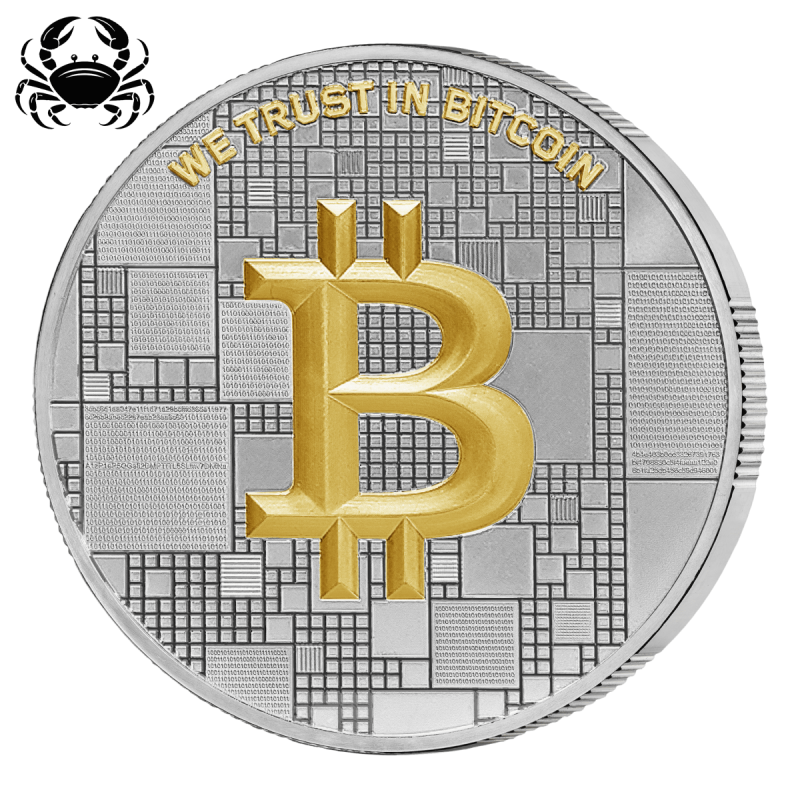 Srebrny Medaille Bitcoin 1000 SAT, 21 grama Silber + Gold - rewers Srebrny Medaille Bitcoin 1000 SAT, 21 grama Silber + Gold - rewers