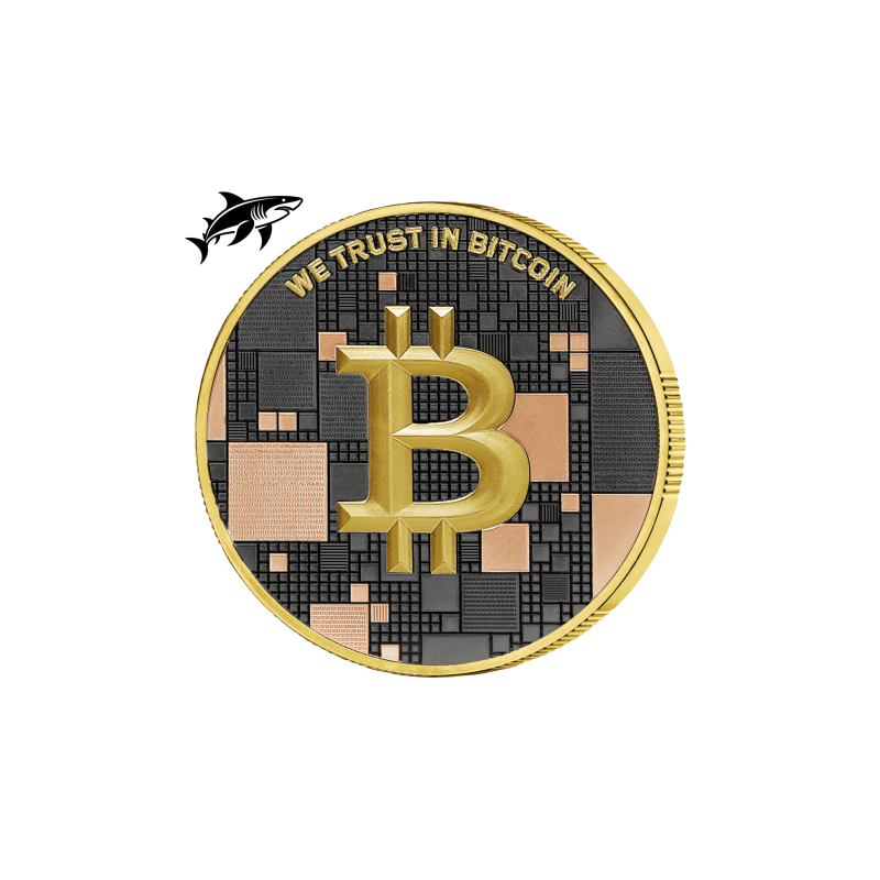 Срібна медаль Bitcoin 1000 SATS, 21 грам рутенієвого рожевого золота - rewers Срібна медаль Bitcoin 1000 SATS, 21 грам рутенієвого рожевого золота - rewers