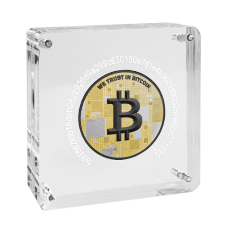 Srebrny Medal Bitcoin 1000 SATS, 21 grama Platinum Rhodium box 1