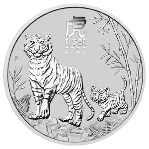Mondjahr des Tigers 2022, 2oz - rewers