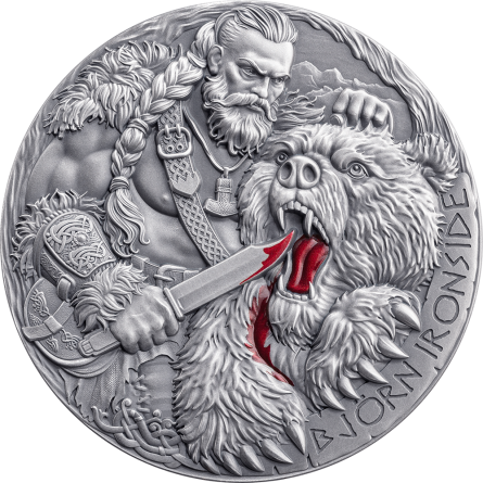 Silver coin Road to Valhalla: Bjorn Ironside 2025, 2 oz.