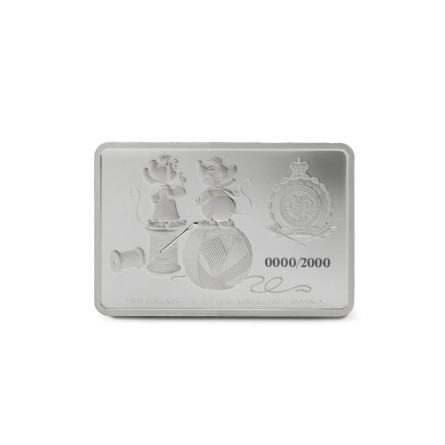 Srebrna Münze Disney Cinderella 75th Anniversary - Jaq & Gus 2025, 1 uncja - rewers