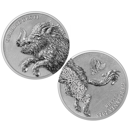 Набір з 2 шт. Germania Beasts: Gullinbursti 2025 у кришечці-вісімці Набір з 2 шт. Germania Beasts: Gullinbursti 2025 у кришечці-вісімці