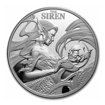 Srebrna Moneta Niue: Fabelwesen - Die Sirene 2025, 1 uncja - awers Srebrna Moneta Niue: Fabelwesen - Die Sirene 2025, 1 uncja - awers