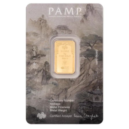 Złota Sztabka PAMP Lucky Buddha 5g