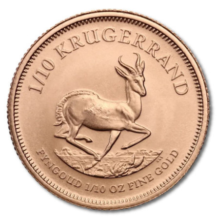 Złota Moneta Inwestycyjna Krugerrand 1/10 uncji - Lata losowe