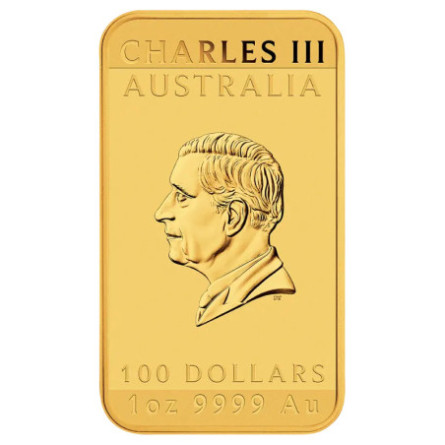 Złota Sztabko Moneta Rectangular Dragon 2025, 1 uncja