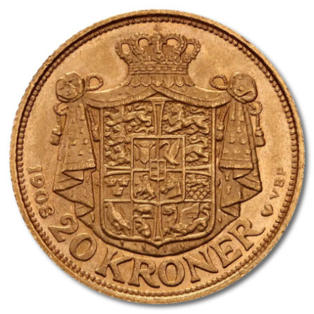 20 Kroner Frederik VIII Denmark | Gold | 1908-1912