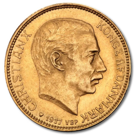 20 Kroner Christian X Denmark Gold Coin | 1913-1917