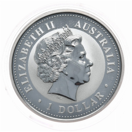 Srebrna Moneta Australian Kookaburra 2005, 1 uncja - rewers