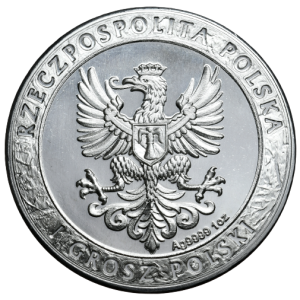 Srebrny Medal Husaria II BU, 1 uncja - rewers