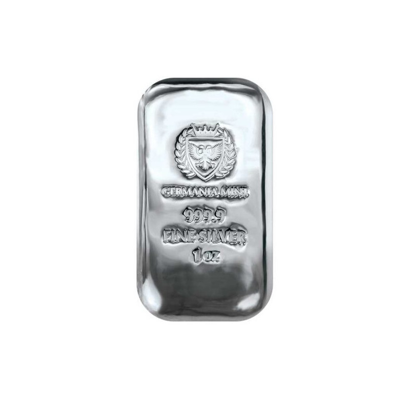 Germania Mint Silver Bar, 1 oz - obverse Germania Mint Silver Bar, 1 oz - obverse