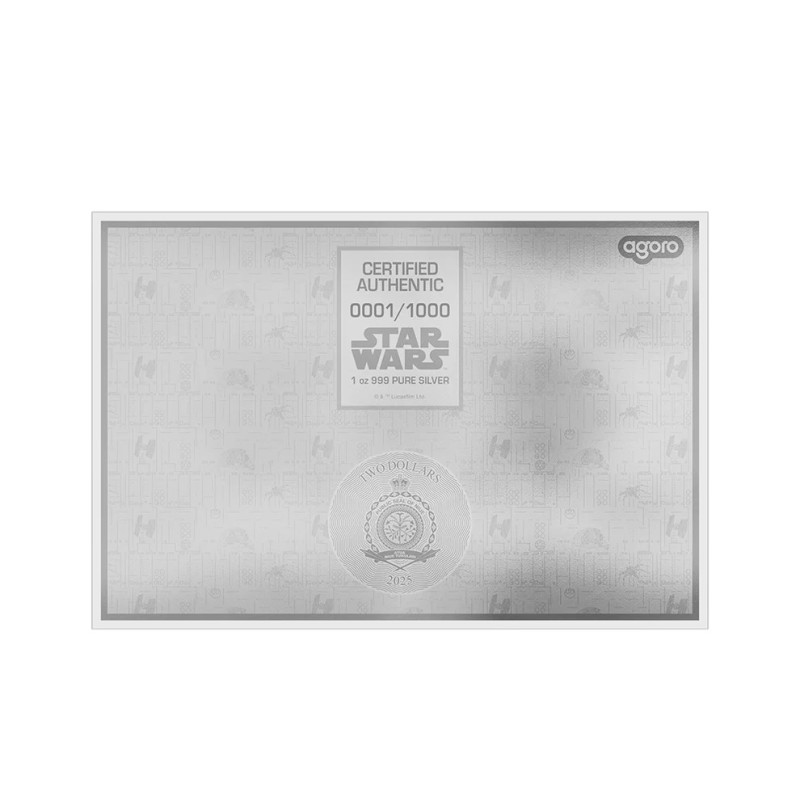 Srebrny Banknot Foil Blueprint Star Wars: Darth Vader Helmet 2025, 1 uncja - back Srebrny Banknot Foil Blueprint Star Wars: Darth Vader Helmet 2025, 1 uncja - back