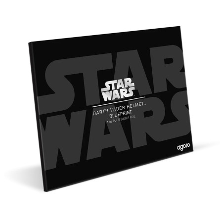Srebrny Banknot Foil Blueprint Star Wars: Darth Vader Helmet 2025, 1 uncja - box Srebrny Banknot Foil Blueprint Star Wars: Darth Vader Helmet 2025, 1 uncja - box