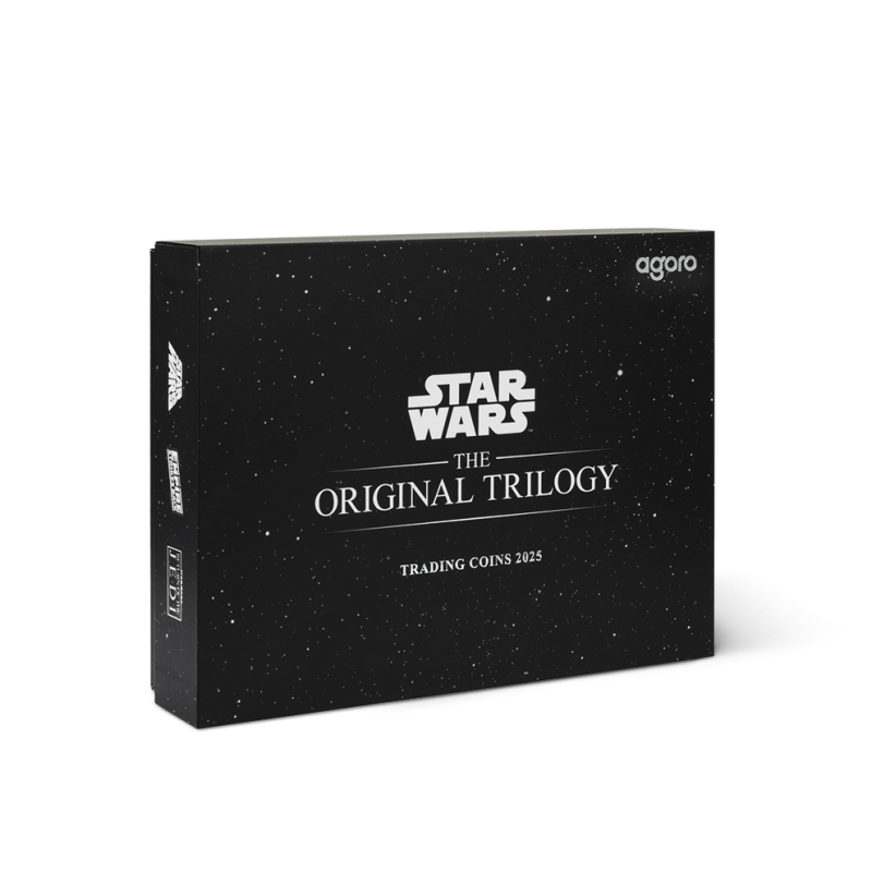 Satz Silberbarren-Monet-Handelsmünzen - Star Wars Trilogie 2025, 2x1oz