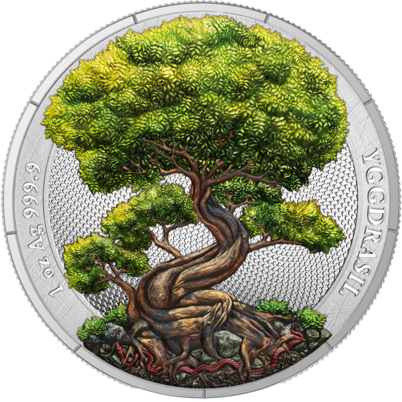 Srebrna Moneta Mythical Forest: Yggdrasil 2025 Summer, 1 uncja