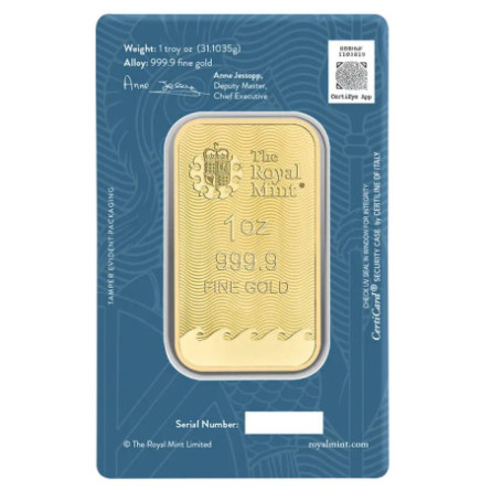 1 oz Britannia Gold Bar | Royal Mint