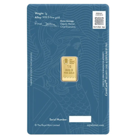 1g Britannia Goldbarren | Royal Mint