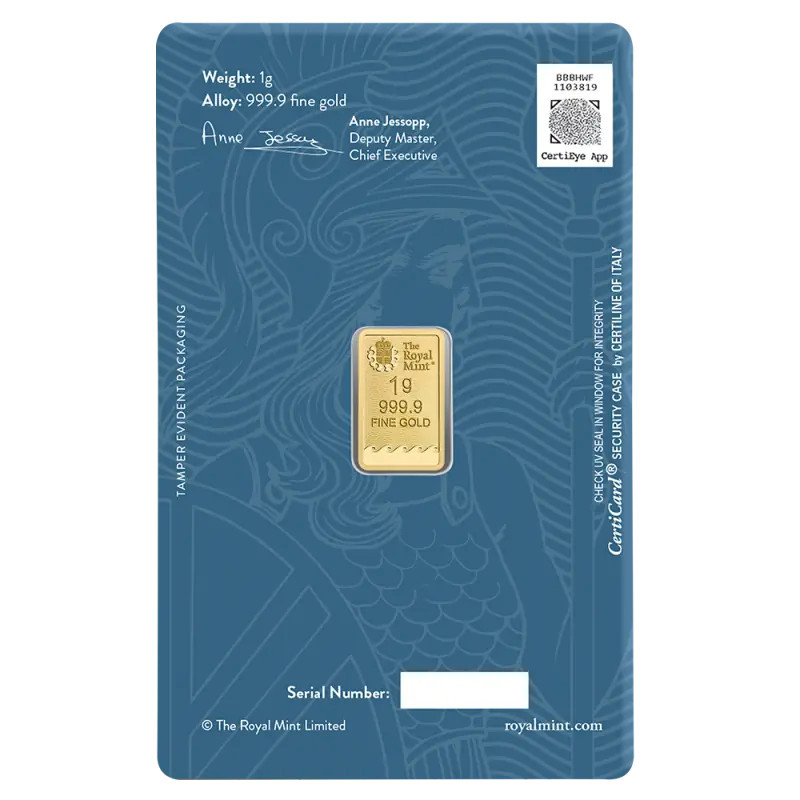 1g Britannia Goldbarren | Royal Mint