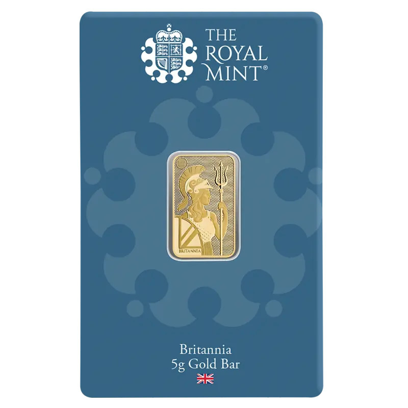Britannia Royal Mint Investment Gold Bar, 5g